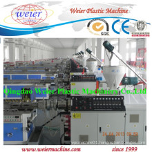 High Output WPC PE Floor Kiosk Handrail Profile Extrusion Line with on Line Embosser